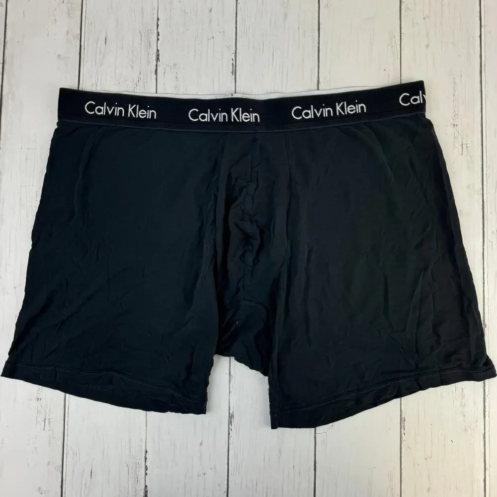 Calvin Klein Black Cotton/Lycra Modal Boxer Brief 6